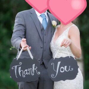 Wedding Decor Thank You + Bride Groom Sign